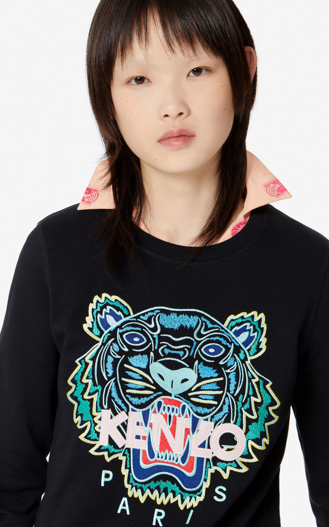 Kenzo Tiger Sudadera Mujer Negras | 3189064-WU